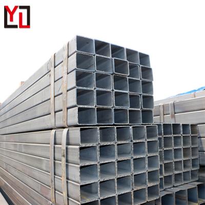 China Structure Pipe Factory Direct Gi Square 150X150 Galvanized Rectangle Rectangle Steel Pipe for sale