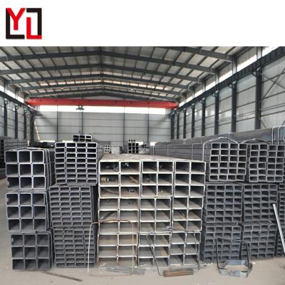 China Structure Pipe Factory Schedule 40 Square Direct Steel 2X4 3X4 40X80 Galvanized Rectangular Hollow Section Pipe for sale