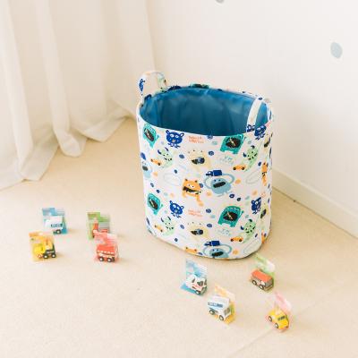 China Factory Quality Cotton Laundry Hamper Toy Foldable Canvas Foldable Storage Hamper Factory Canvas Baskets for sale