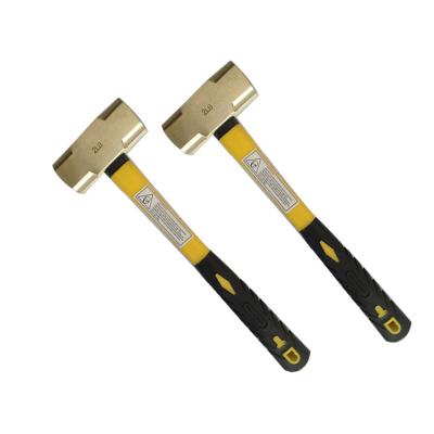 China Machinist Hammer Non Sparking Hammer Copper Brass Hammer For Knocking On Work Piece In Flammable And Explosive Locations for sale