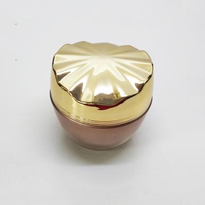 China Popular Luxury Wholesales Skin Care Creams Shell Rose Gold Empty Cosmetic Packaging Cream Jar for sale