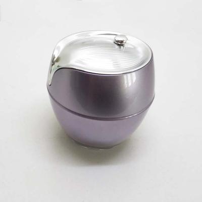 China Skin Care Cream Factory Direct Sales Purple Acrylic Containers Face Cream Cosmetic Jar for sale