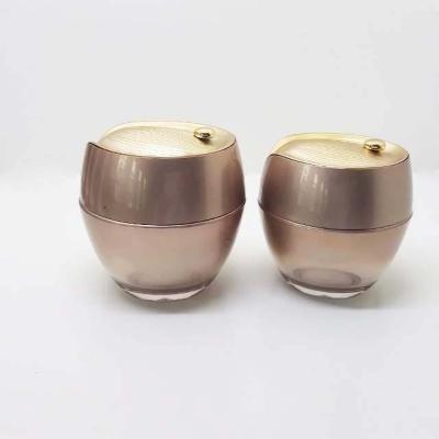 China Hot Selling Skin Care Cream Wholesales Luxury Rose Gold Containers Packaging Cosmetic Jar for sale