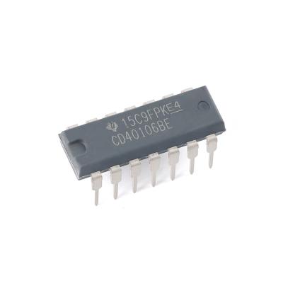 China DIP 40106BE new and original CD40106BE DIP-14 integrated circuit standard DIP14 CD40106 for sale