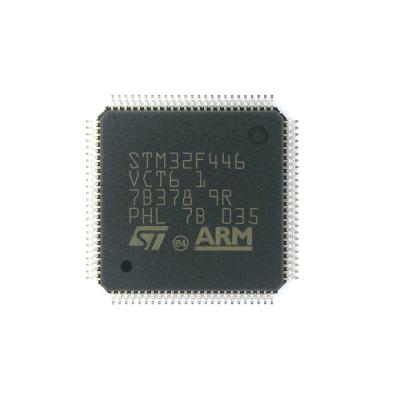 China Standard ARM Cor-tex-M4 STM32F4 Microcontroller IC MCU 32BIT 256KB 100LQFP STM32F446VCT6 FLASH Electronic Components for sale