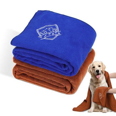 China Dogs 100%Polyester Two-Pack 115cm High quality Quick Dry  Absorbent Towels Pet Hair Cleaning Microfiber Pet Towel for sale