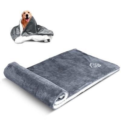 China Dogs high quality Multifunction XXXL pet mat blanket 100% polyester warm pet fleece blankets for sale