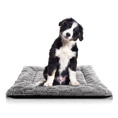 China Sustainable Soft Luxury Plush Ultra Comfortable Dog Pet Bed Cushion for sale