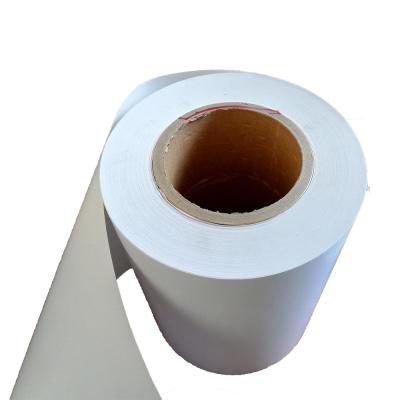 China AF2233B Adhesive Top Thermal Paper Frozen Food Label Material with White Glassine Liner for sale