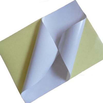 China Cast Coated Sticker Paper Sheet SS0111 with Super Strong Adhesive Glue for sale