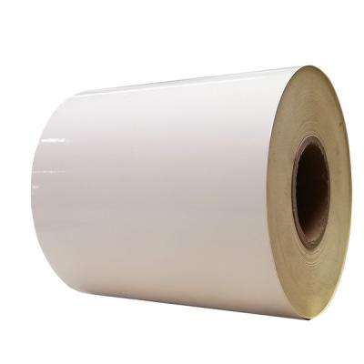 China Cast Coated Sticker Paper Roll HM0133 with white glassine liner for sale