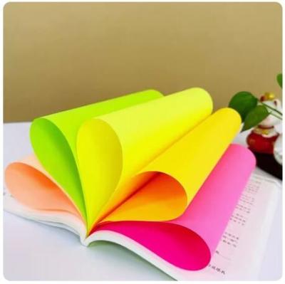 China Fluorescent Orange Paper Adhesive Fluorescent Orange Paper WGA233 Inkjet Printing Fluorescent Paper for sale