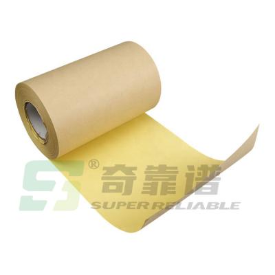 中国 HM0533 Light Brown Kraft Paper Adhesive Paper Adhesive Label Stock in sheet with PE coated kraft paper 販売のため