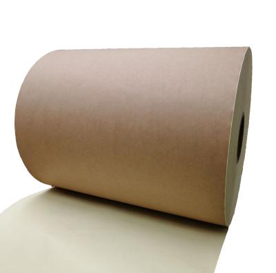 China HM0633 Dark Brown Kraft Paper Adhesive Paper Adhesive Label Stock in sheet with PE coated kraft paper for sale