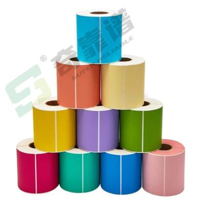 China Colorfull Adhesive Label Adhesive Sticker Blank Sticker adhesiev Label in Roll for sale