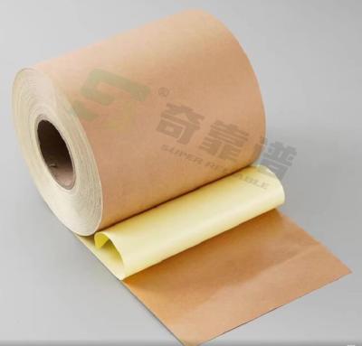 China Light Brown Kraft Paper Adhesive Sticker Paper in Sheet for offset printing for sale