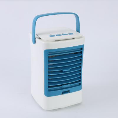 China Mini Ice Box Air Cooler Fashion Air Conditioner Bladeless Fan Portable Portable Rechargeable Desktop Table/Usb Plug & Play for sale