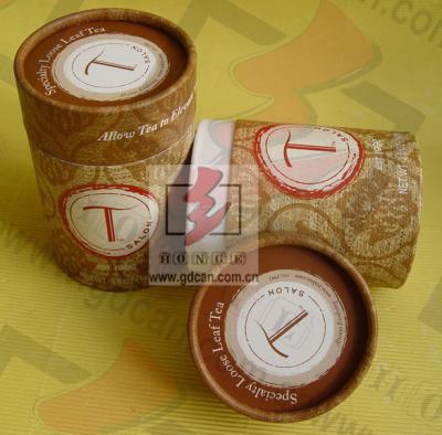 China Brown Wine Bottle Gift Tube Packaging Cylindrical Custom Printing for sale