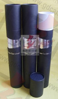 China Bottle Packing Gift Tube Box  / Long Cardboard Tubes With Lids for sale