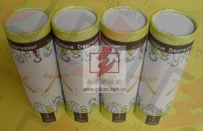 China Food Grade Cylinder Cardboard Box / Round Tube Packaging For Food for sale