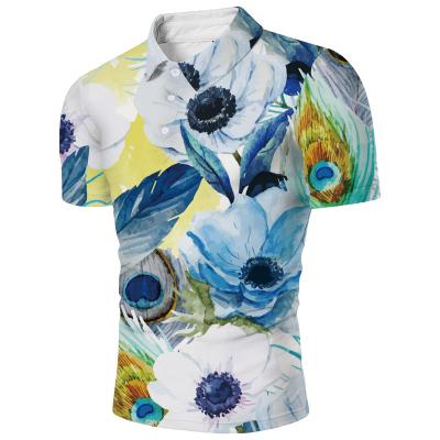 China QUICK DRY Golf T-shirt Sublimation Fabric Tank Top OEM Breathable Button Polo Shirt for sale