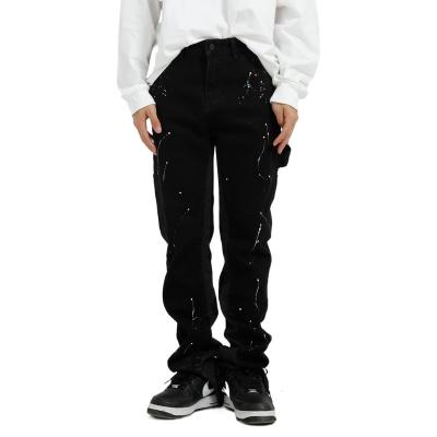 China Anti-pilling OEM Your Own Broken Logo Wash Pants Oversize Embroidery Pants Ventage for sale