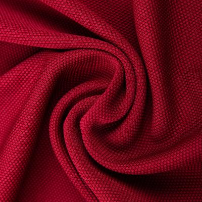 China Double faced 100% polyester fabric pique spandex fabric for sale