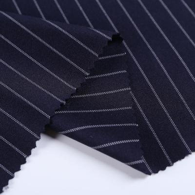 China Double Faced 100%Polyester Spandex Stripe Roma Jersey Textile Fabric for sale