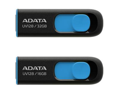 China Plastic Original ADATA UV128 USB Flash Drive 16GB 32GB Pen Drive 64GB 128GB High Speed USB 3.2 Gen 1 Pendrives Memory Stick USB Disk for sale