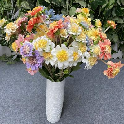 China Malan Bulk Fake Orchid Artificial Flowers Long Stem 4 Heads Christmas Decoration Wedding Party Silk Flower Bouquet For Home Indoor Hotel Table Decoration for sale