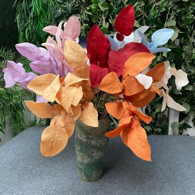 China Grapefruit Leaves Outdoor Hanging Hedge Fence Walls Materials Artificial Flowers Grapefruit Leaves Outdoor Hanging Hedge Fence Walls Materials Resistant Artificial Leaves For Decoration for sale