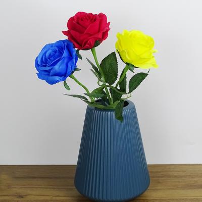 China Minimalist Morden Reusable Elegant Decorative Ceramic Flower Vase Plastic Unbreakable Wedding Vases Garden Flower Plant Pot Vase for sale