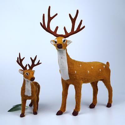 China Christmast Ornament Wholesale Reindeer Christmas Elk Christmas Elk Plush Simulation Christmas Decorations For Merry Christmas New Year Home Ornaments for sale