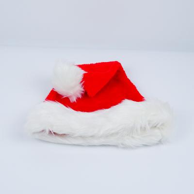 China Christamas Home Decor Holiday Christmas Hats Men Women Decoration Printing Embroidery Logo Red Purple Black Orange Color Santa Hat Felt Plush Velvet Xmas Hat for sale