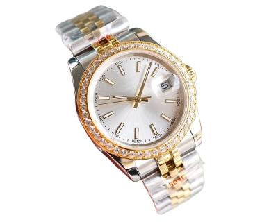 China Top Brand RLX Luxury Mechanical Watch 904L Diamond Bezel Replica Sapphire Glass Power Reserve Mens Watch Watches White Dial for sale