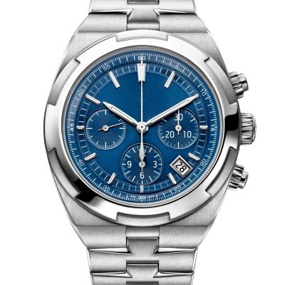 China Factory Luxury Custom Watch JH Automatic Blue Dial Date Stainless Steel Case And Strap Mechanical Mens Watch High Quality for sale