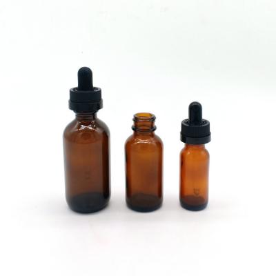 China Wholesale Custom Amber Serum Bottle 1oz 2oz 4oz Hair Essential Oil Bottles Empty Glass Eye Dropper Bottle Personal Care for sale