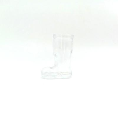 China Wholesale Wine Bottle Fashion 50ml Boot Shape Glass Bottle Artware Bottle Candlestick for sale