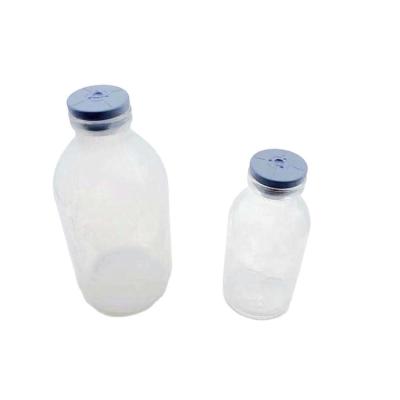 China Medicine 100ml 250ml Clear Injection Vials For Antibiotics Glass Bottles Glass Vial Rubber Stopper for sale