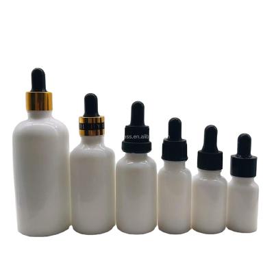 China White OEM Cosmetic Porcelain 5ml 10ml 15ml 20ml 30ml 50ml 100ml Essential Oil Dropper Bottle for sale