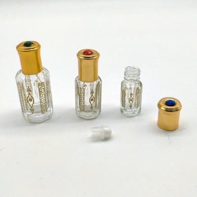 China Perfume China OEM 3ml 6ml12ml Essence Glass Bottles Octagonal Essential Oil Roll On Bottle for sale