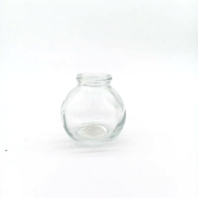 China Hot Sale 50ml Sea Salt Packing Jar 30ml 90ml Round Candy Bottles Glass Candy Bottle With Plastic Spice Jar Lid for sale