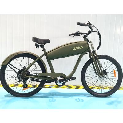 China Aluminum alloy city bike 26 inch 500w motor ebike scooters bicycleold other electric bicycle parts suspension fork and disc brake for sale