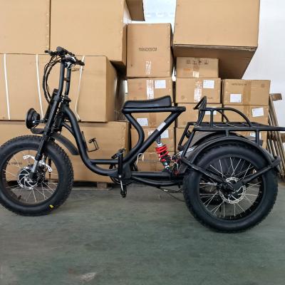 China 2021 Wholesale High Power Aluminum Alloy Two Drive Tricycle Truck Cargo Vehicle Ebike 48v 1500w Other e Bike Lithium Battery Charging Electric Bicycle for sale