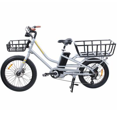 China Aluminum Alloy Cargo Tire e Bike 750w Powerful Electric Bike Fat Bike Other City Electric Ebike With Rear Bracket Display Racks Cycle for sale