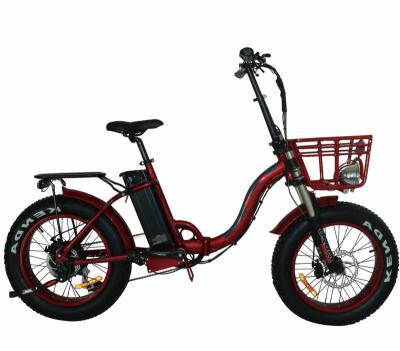 China New style aluminum alloy fat tire foldable electric outdoor bike battery removable ebike step for sale