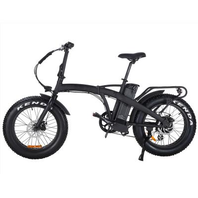 China Aluminum Alloy Electric Bike Cargo Bike 24inch Fat Tire Folding Rear Rack For Cargo Carry for sale