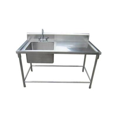 China 2022 Hot Sale High Performance Laundry Hotel Hospital Friction No Mark Laundry Sink Working Sink Table For Industrial Kitchen Equipment for sale