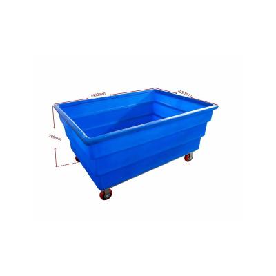 China Hot Selling High Quality Laundry Hotel Hospital Large Area Storage Plastic Recycling Cart Suitable For Moving Goods for sale