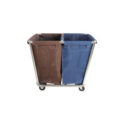 China Hot Sale Hotel Hospital Autumn Dirty Heavy Duty Commercial Laundry Service Cleaning Cart For Recycled Laundry Sheets for sale